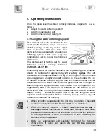 Предварительный просмотр 21 страницы Smeg DI112 Instruction Manual