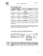 Предварительный просмотр 23 страницы Smeg DI112 Instruction Manual