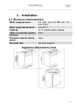 Предварительный просмотр 9 страницы Smeg DI211DS Translation Of The Original Instructions