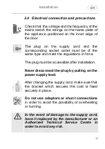 Предварительный просмотр 17 страницы Smeg DI211DS Translation Of The Original Instructions