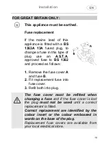 Предварительный просмотр 19 страницы Smeg DI211DS Translation Of The Original Instructions