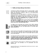 Предварительный просмотр 3 страницы Smeg DI410C Instruction Manual