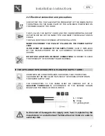 Предварительный просмотр 9 страницы Smeg DI6013 Instruction Manual