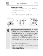 Предварительный просмотр 37 страницы Smeg DI6013 Instruction Manual