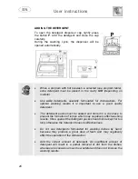 Предварительный просмотр 21 страницы Smeg DI612A1 Instruction Manual