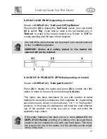 Предварительный просмотр 21 страницы Smeg DI614 Instruction Manual