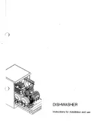 Smeg Dishwasher DWI710 Instructions For Installation And Use Manual предпросмотр