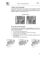 Предварительный просмотр 26 страницы Smeg Dishwasher KLS55B Instruction Manual