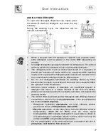 Предварительный просмотр 19 страницы Smeg Dishwasher Instruction Manual