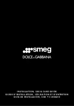 Smeg Dolce & Gabbana KTU36DGC Installation, Use & Care Manual preview