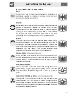 Preview for 25 page of Smeg DOSC34N Instructions For Use Manual