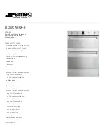 Preview for 1 page of Smeg DOSCA36X-8 User Manual