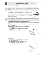 Предварительный просмотр 19 страницы Smeg Dual Fuel Range Cooker B102MFX5 Instruction Manual