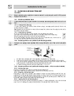 Предварительный просмотр 19 страницы Smeg DUCO4SS Instruction Manual