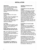 Preview for 5 page of Smeg DW2000EB Instructions For Installation And Use Manual