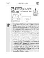 Предварительный просмотр 26 страницы Smeg DWA157 Instruction Manual