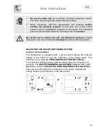 Предварительный просмотр 21 страницы Smeg DWA214S Instruction Manual