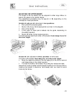 Предварительный просмотр 31 страницы Smeg DWA214S Instruction Manual