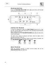 Предварительный просмотр 16 страницы Smeg DWA214W Instruction Manual