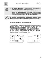 Предварительный просмотр 21 страницы Smeg DWA214W Instruction Manual