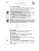 Предварительный просмотр 14 страницы Smeg DWA6214S Instruction Manual