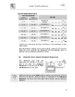 Предварительный просмотр 21 страницы Smeg DWA6214S Instruction Manual