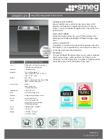 Smeg DWAFI149 Datasheet предпросмотр