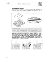 Предварительный просмотр 22 страницы Smeg DWAFI4510 Instruction Manual