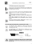 Предварительный просмотр 9 страницы Smeg DWAU149XO Instruction Manual