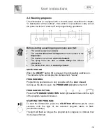 Предварительный просмотр 15 страницы Smeg DWAU149XO Instruction Manual