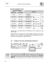 Предварительный просмотр 22 страницы Smeg DWAU315XT Instruction Manual