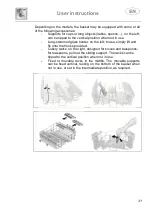 Предварительный просмотр 33 страницы Smeg DWAU315XT Instruction Manual