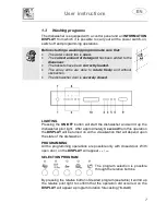 Предварительный просмотр 9 страницы Smeg DWAUP364X Instruction Manual