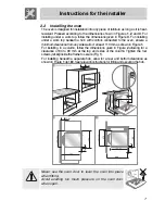 Preview for 5 page of Smeg Electric Oven SCA301X Instructions For Installation And Use Manual