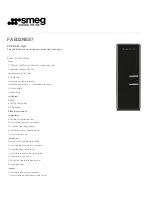 Smeg FAB32NES7 Information Sheet предпросмотр