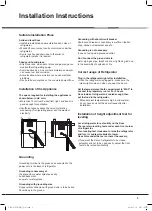 Preview for 3 page of Smeg FCA375 Operating Instructions Manual