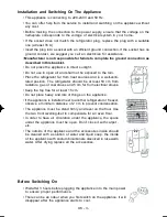 Предварительный просмотр 4 страницы Smeg FD54BBNF6 Instruction Booklet