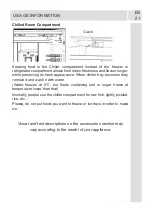 Предварительный просмотр 21 страницы Smeg FD54PXNE4 User Manual