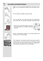 Предварительный просмотр 22 страницы Smeg FD54PXNE4 User Manual