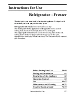 Preview for 1 page of Smeg FL104A Instructions For Use Manual