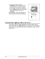 Preview for 14 page of Smeg FL281A Instructions For Use Manual