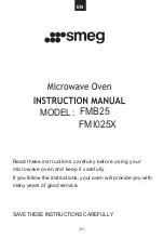 Предварительный просмотр 2 страницы Smeg FMB25 User Instructions