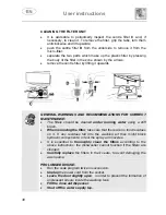 Предварительный просмотр 31 страницы Smeg FML6068PX Instruction Manual