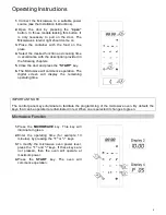 Предварительный просмотр 9 страницы Smeg FMS20TCK Instructions For Use Manual