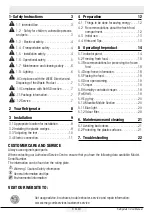 Preview for 3 page of Smeg FQ60BDF Instruction Manual