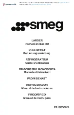 Smeg FS18EV3HX Instruction Booklet предпросмотр