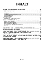 Preview for 20 page of Smeg FS18EV3HX Instruction Booklet