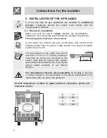 Предварительный просмотр 4 страницы Smeg FS60WHNG Instruction Manual