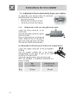 Предварительный просмотр 10 страницы Smeg FS60WHNG Instruction Manual