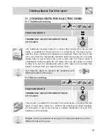 Предварительный просмотр 27 страницы Smeg FS60WHNG Instruction Manual